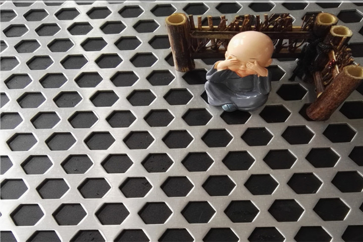 六邊形鋁板沖孔網